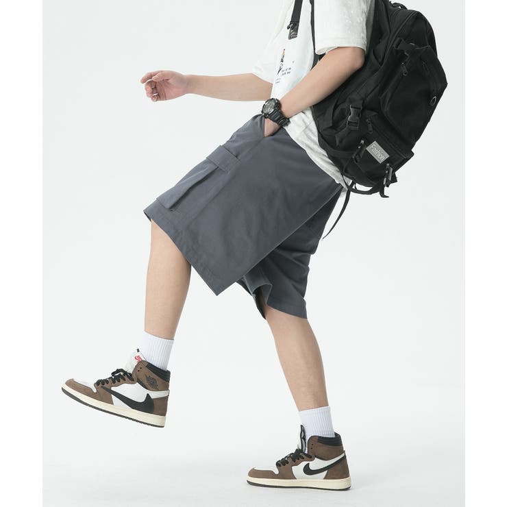 【genxder】ユニセックスショートカーゴパンツ | aimoha men | 詳細画像21 