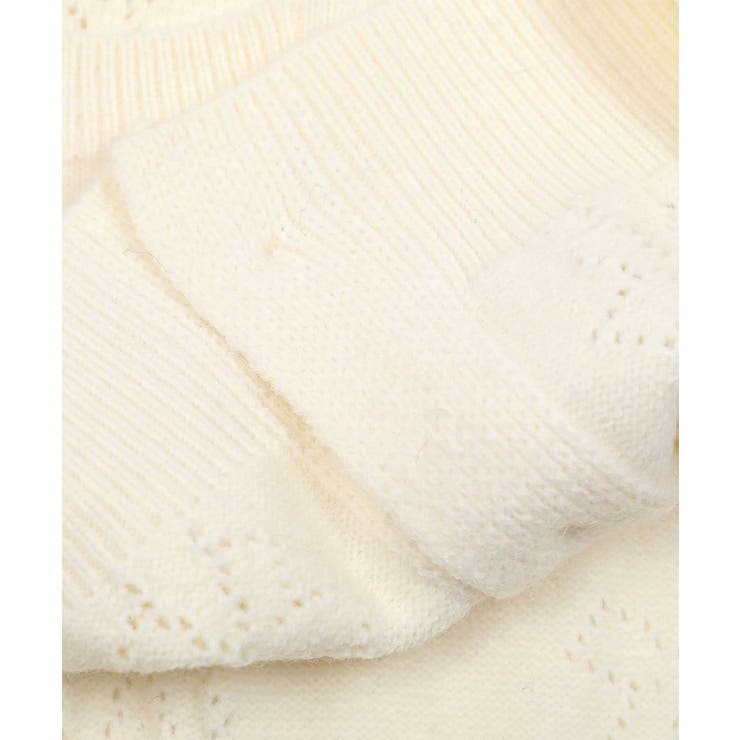 カーディガン 「HOOK」for　girls リボンたっぷり透かし編みカーディガン レディース HOOK】for girls リボンたっぷり透かし編みカーディガン[品番