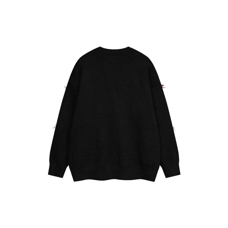 【HOOK】for girls リボンたっぷり透かし編みカーディガン | HOOK | 詳細画像4 