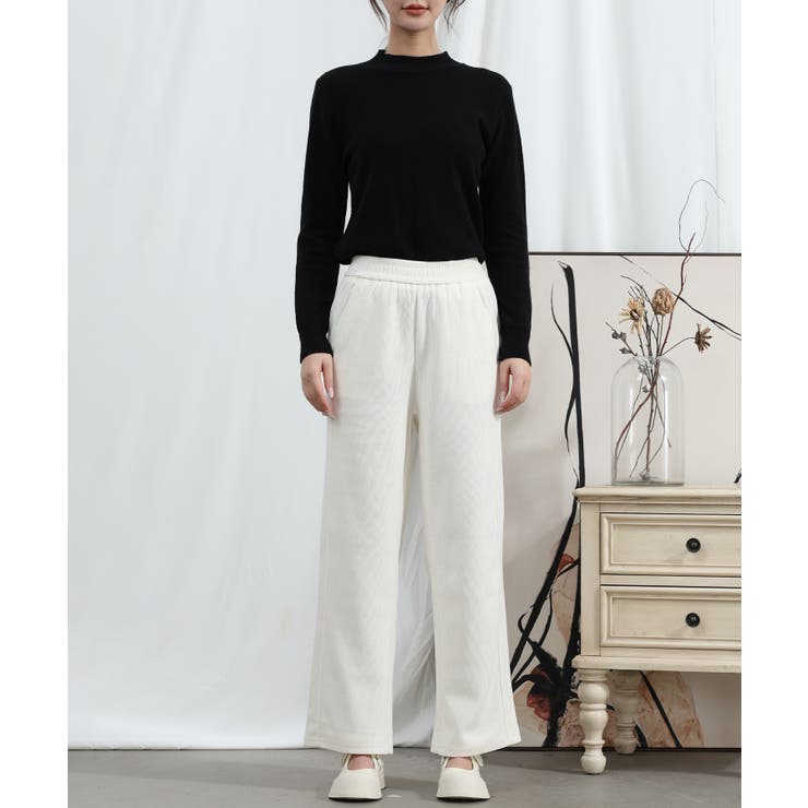 【Aimoha】ウエストゴムストレートパンツ | aimoha  | 詳細画像14 