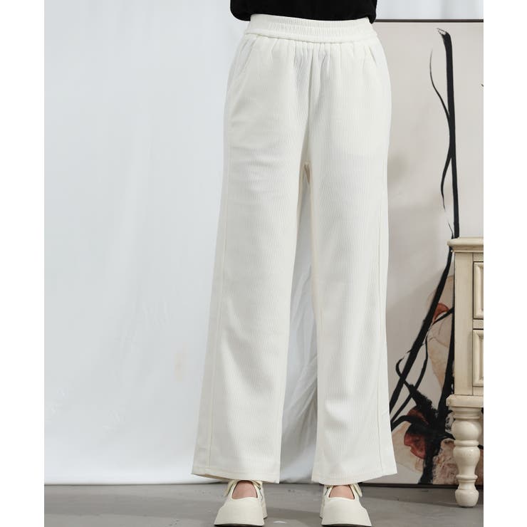 【Aimoha】ウエストゴムストレートパンツ | aimoha  | 詳細画像17 