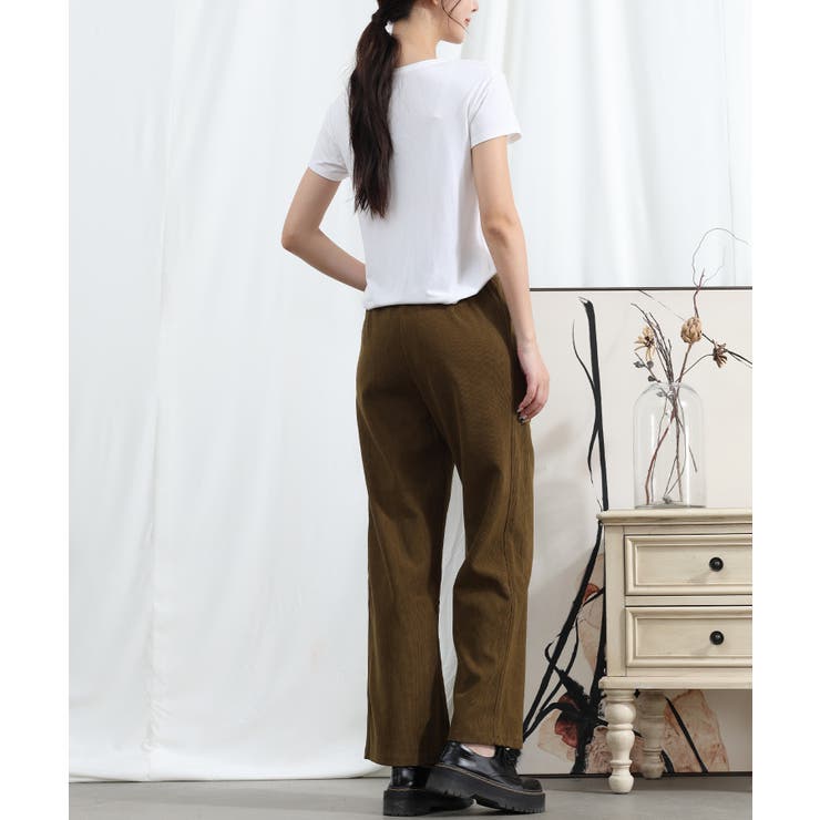 【Aimoha】ウエストゴムストレートパンツ | aimoha  | 詳細画像11 