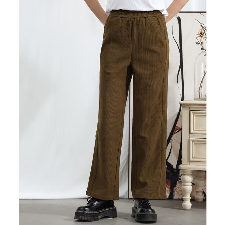 【Aimoha】ウエストゴムストレートパンツ | aimoha  | 詳細画像12 