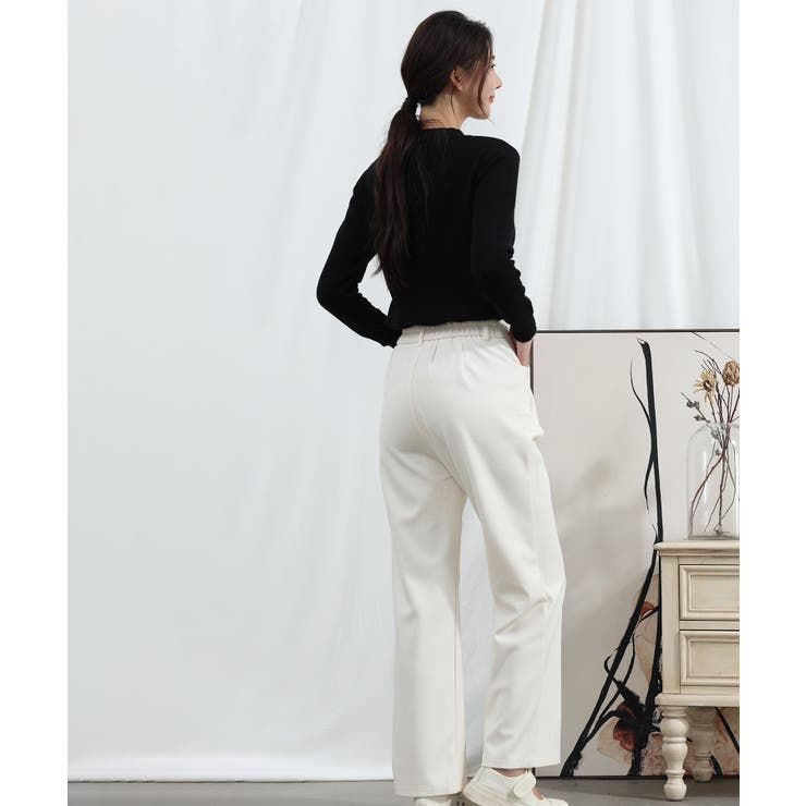 【Aimoha】タック入りストレートパンツ | aimoha  | 詳細画像12 