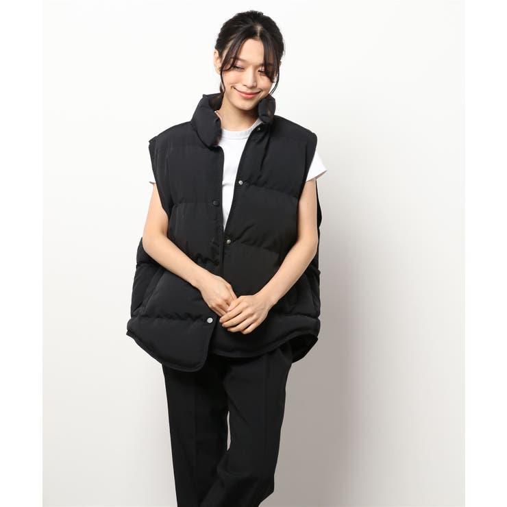 韓国風フェイクダウンベスト ダウンベスト レディース[品番