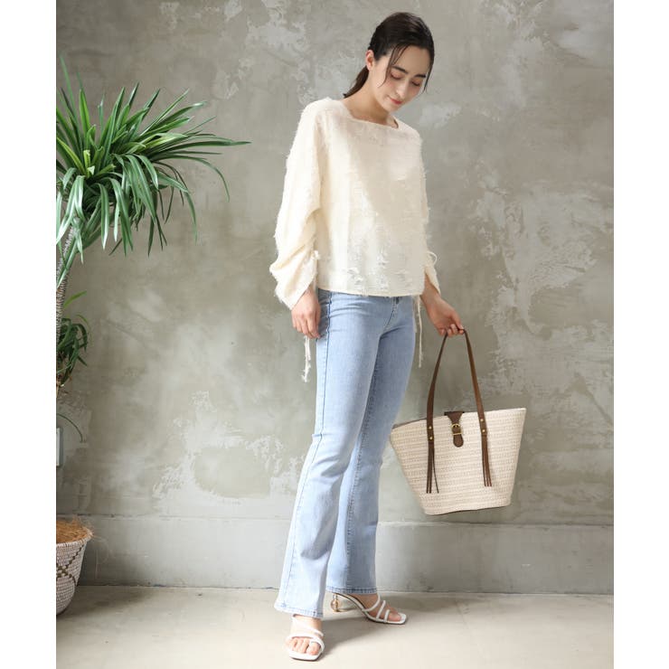 透け感ブラウス | aimoha  | 詳細画像4 