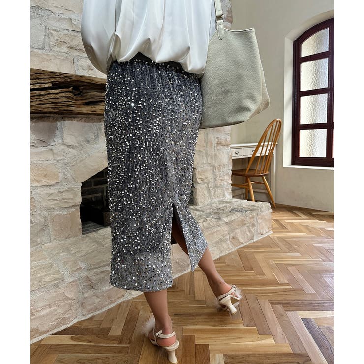 スパンコールスカート | aimoha  | 詳細画像4 