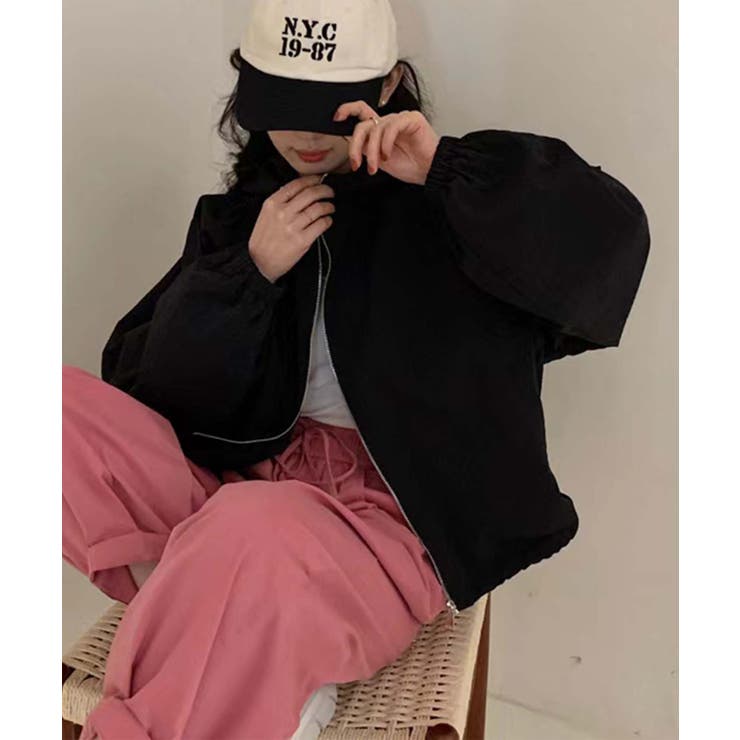 ナイロンフーディーショートジャケット | aimoha  | 詳細画像9