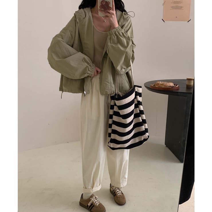 ナイロンフーディーショートジャケット | aimoha  | 詳細画像16