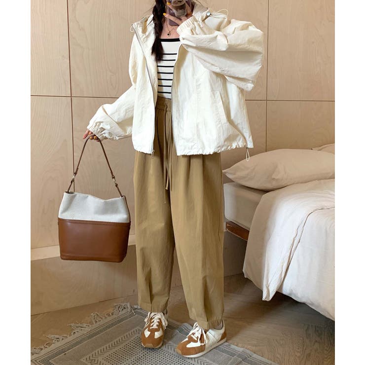 ナイロンフーディーショートジャケット | aimoha  | 詳細画像4