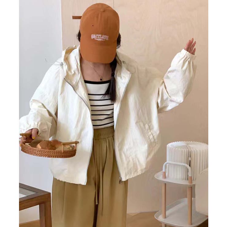 ナイロンフーディーショートジャケット | aimoha  | 詳細画像5