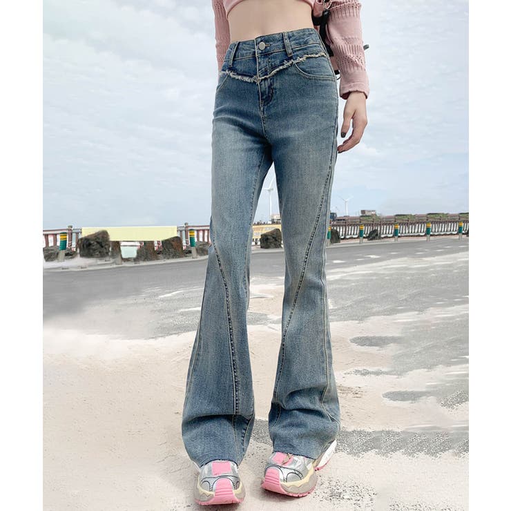 ジーンズ クラシックブーツカットデニムパンツ レディース[品番：XT000012397]｜aimoha  （アイモハ）のレディースファッション通販｜SHOPLIST（ショップリスト）