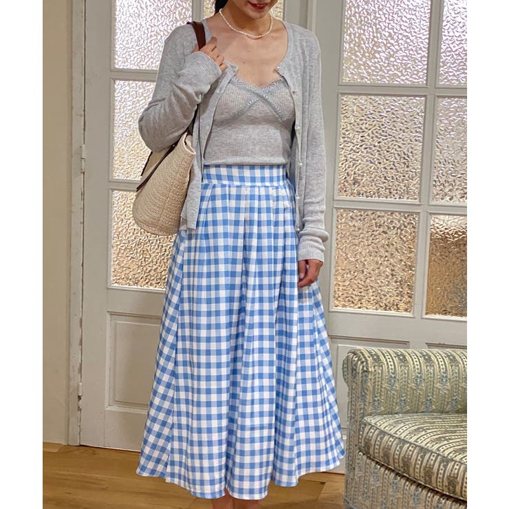青白チェック柄スカート【SS】 | aimoha  | 詳細画像11 