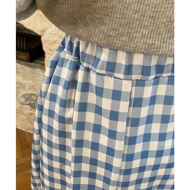 青白チェック柄スカート【SS】 | aimoha  | 詳細画像19 