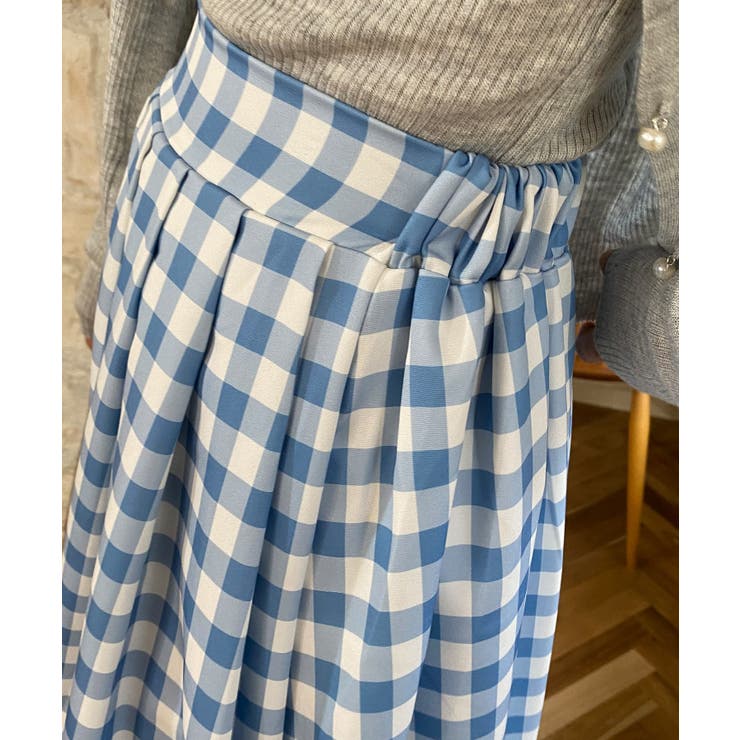 青白チェック柄スカート【SS】 | aimoha  | 詳細画像20 