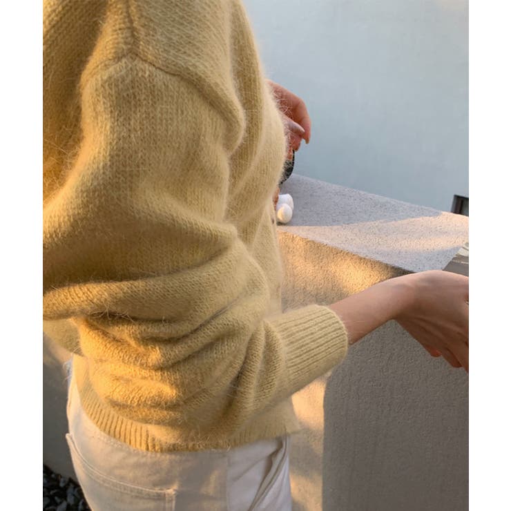 ストール付きフェミニンカーディガン【AW】 | aimoha  | 詳細画像40 