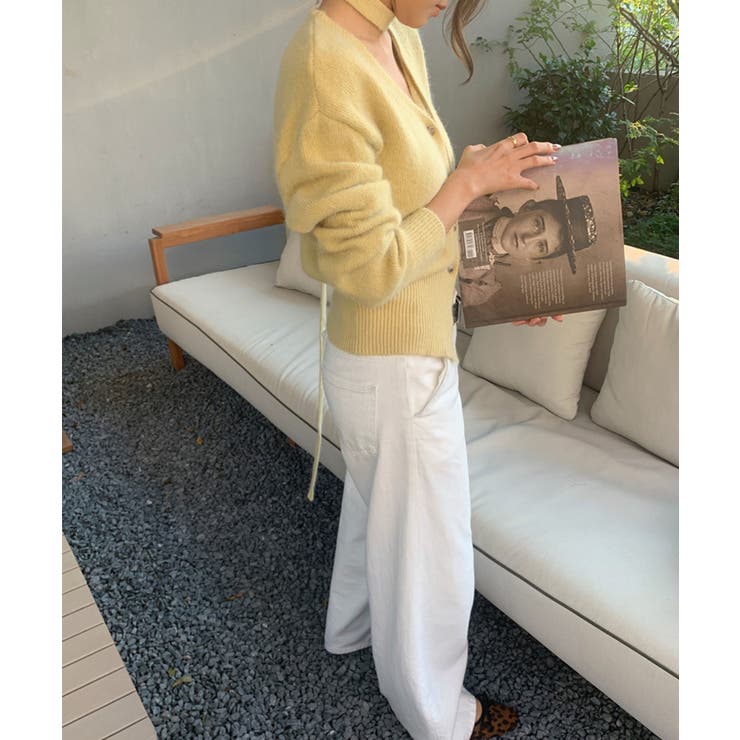 ストール付きフェミニンカーディガン【AW】 | aimoha  | 詳細画像43 