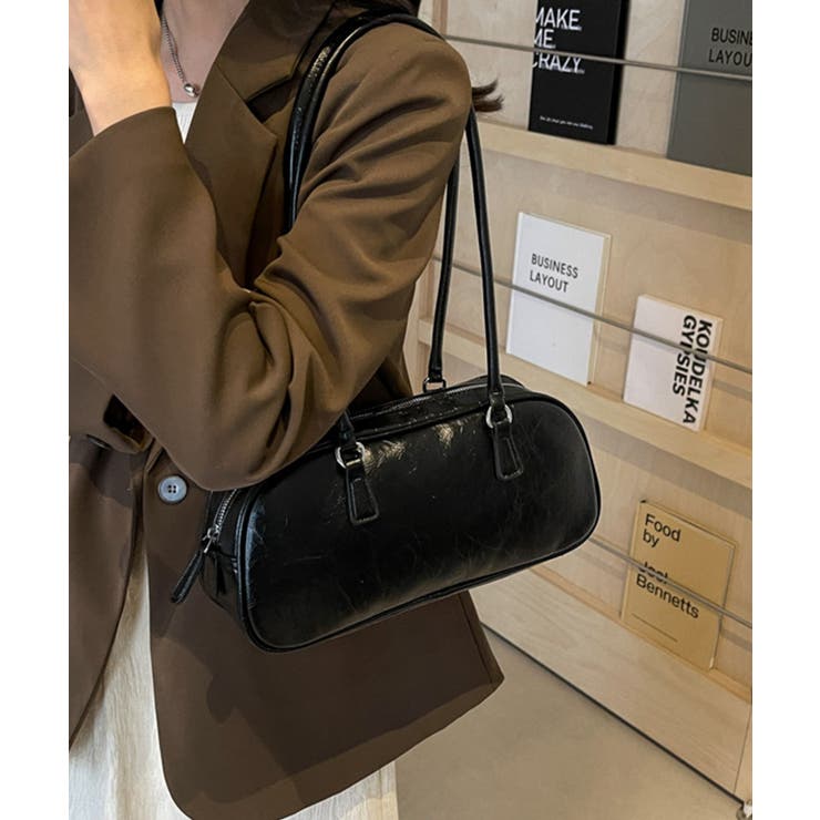 シルバーPUレザーバッグ ショルダーバッグ | aimoha  | 詳細画像13 