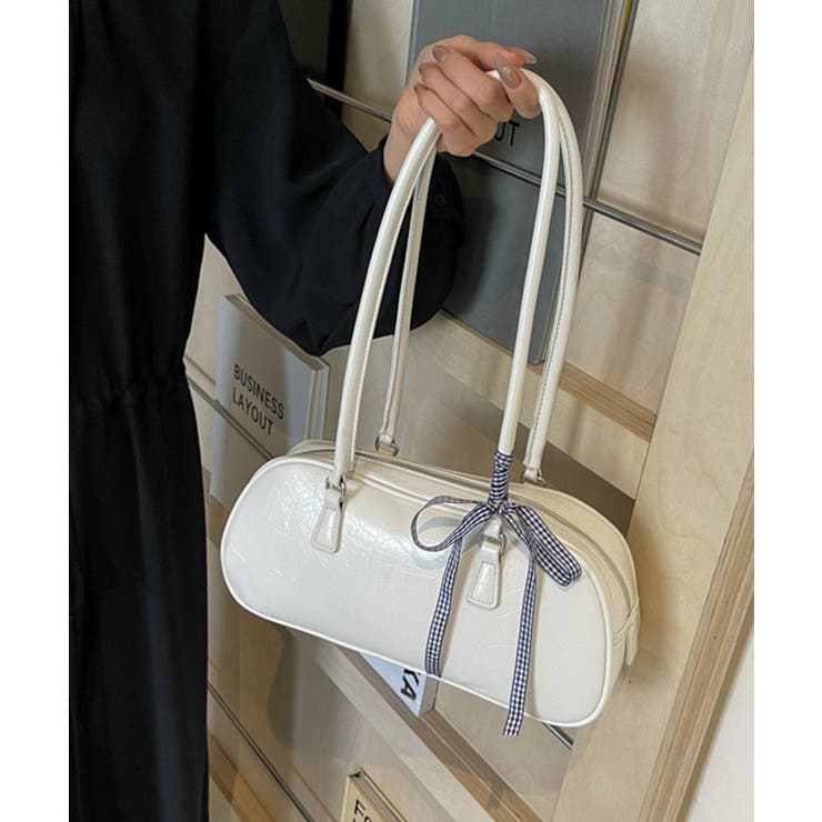 シルバーPUレザーバッグ ショルダーバッグ | aimoha  | 詳細画像25 