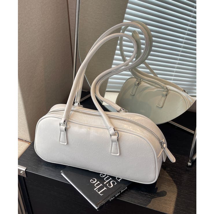 シルバーPUレザーバッグ ショルダーバッグ | aimoha  | 詳細画像29 