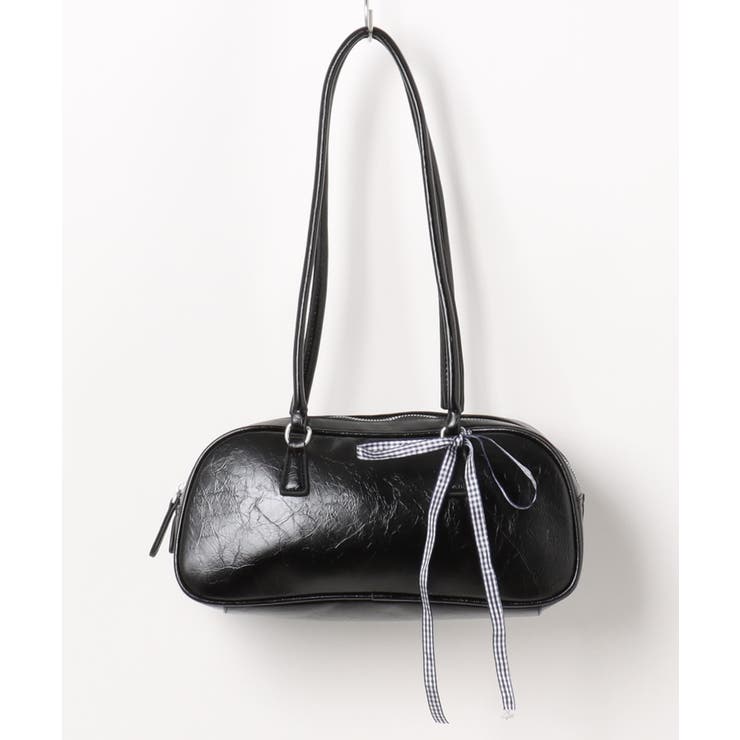 シルバーPUレザーバッグ ショルダーバッグ | aimoha  | 詳細画像3 