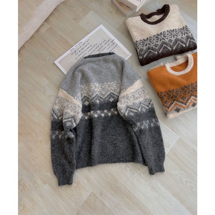 ウール混レトロセーター【AW】 | aimoha  | 詳細画像10 