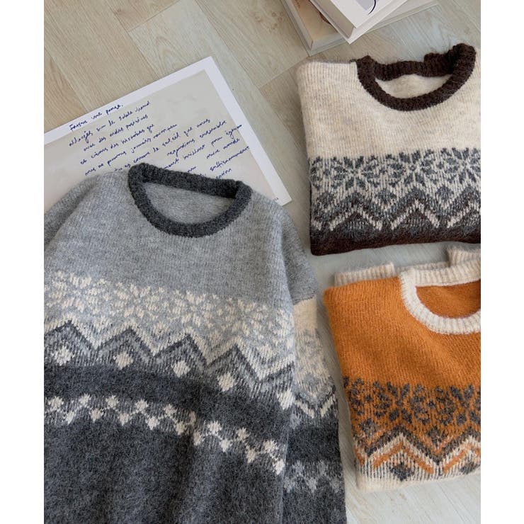 ウール混レトロセーター【AW】 | aimoha  | 詳細画像11 