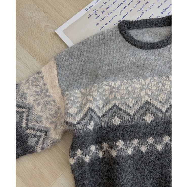 ウール混レトロセーター【AW】 | aimoha  | 詳細画像14 