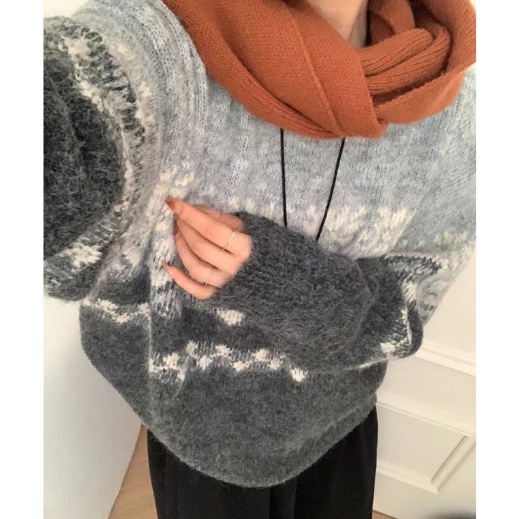 ウール混レトロセーター【AW】 | aimoha  | 詳細画像6 