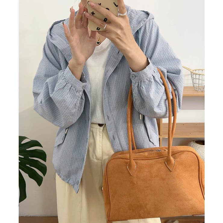 フーデッドカジュアルジャケット | aimoha  | 詳細画像17 