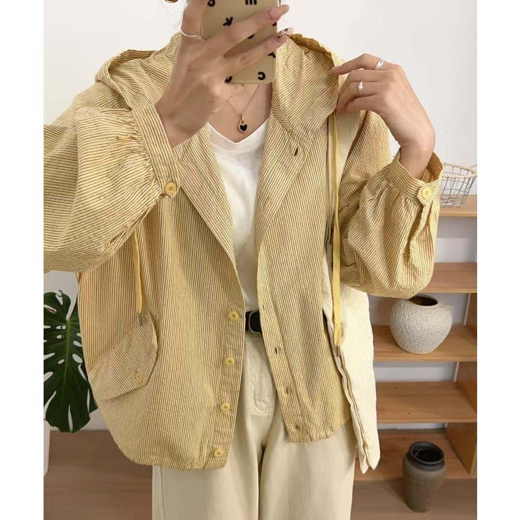 フーデッドカジュアルジャケット | aimoha  | 詳細画像6 