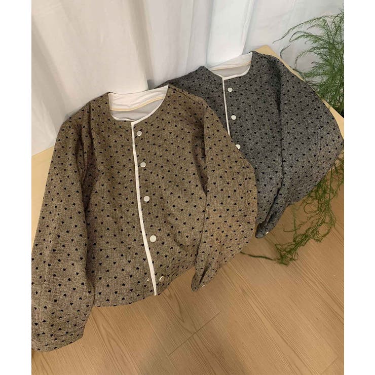 ドットパターンコットンジャケット | aimoha  | 詳細画像23 