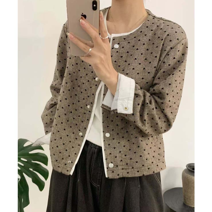 ドットパターンコットンジャケット | aimoha  | 詳細画像9 