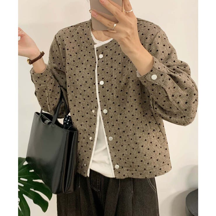 ドットパターンコットンジャケット | aimoha  | 詳細画像11 