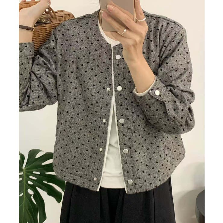 ドットパターンコットンジャケット | aimoha  | 詳細画像13 