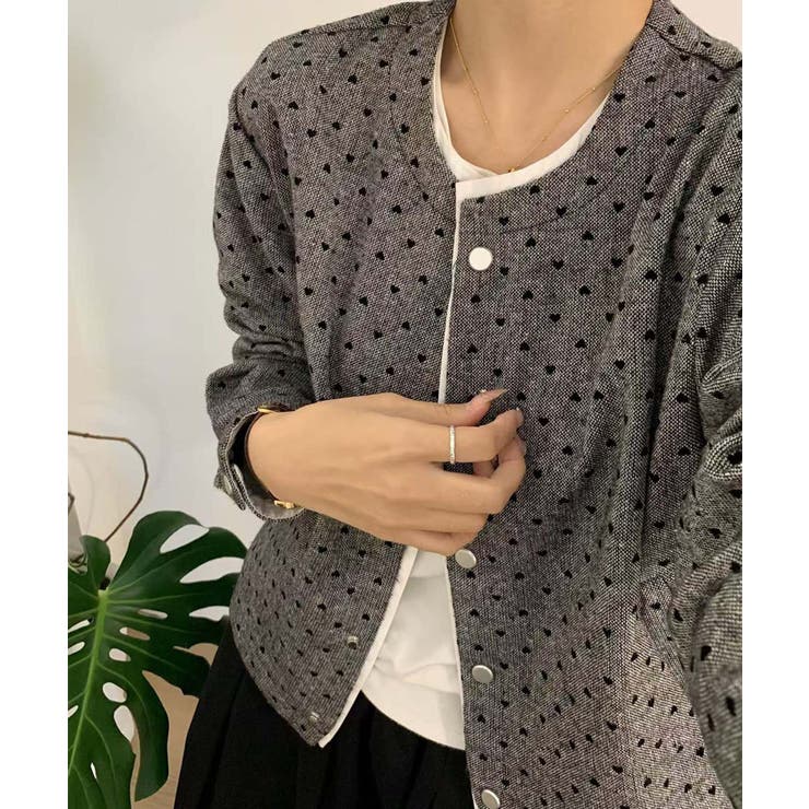 ドットパターンコットンジャケット | aimoha  | 詳細画像18 