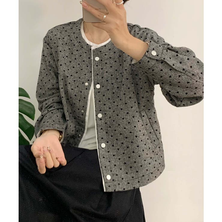 ドットパターンコットンジャケット | aimoha  | 詳細画像19 