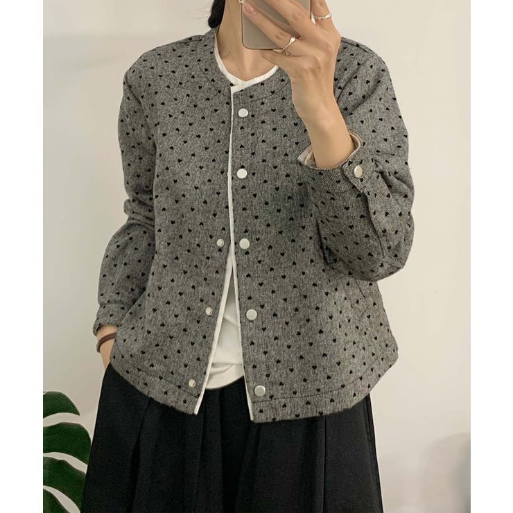 ドットパターンコットンジャケット | aimoha  | 詳細画像20 