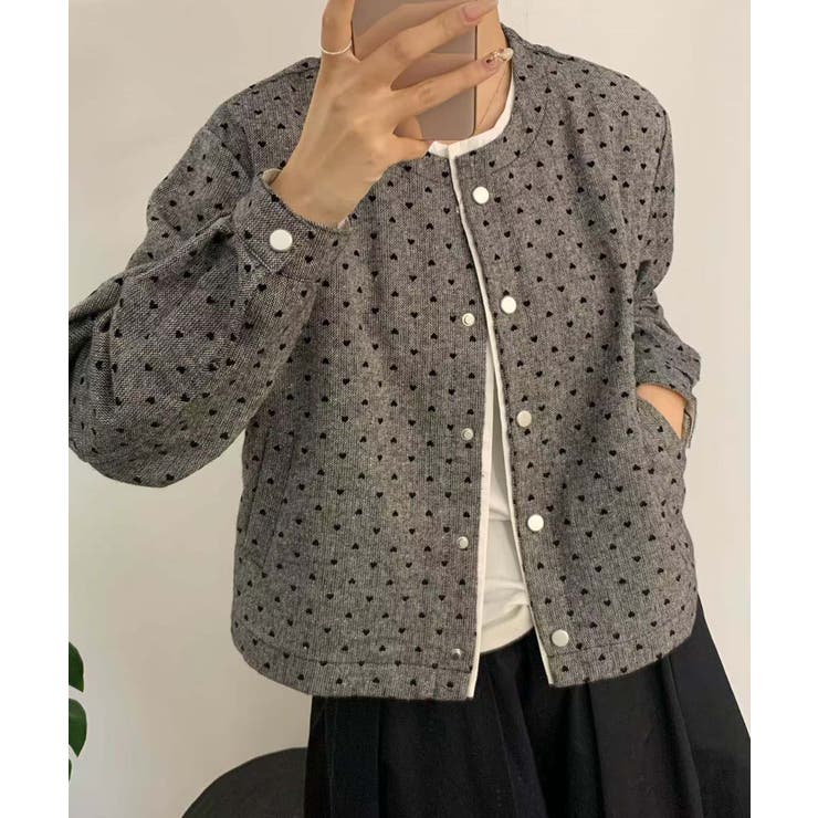 ドットパターンコットンジャケット | aimoha  | 詳細画像22 