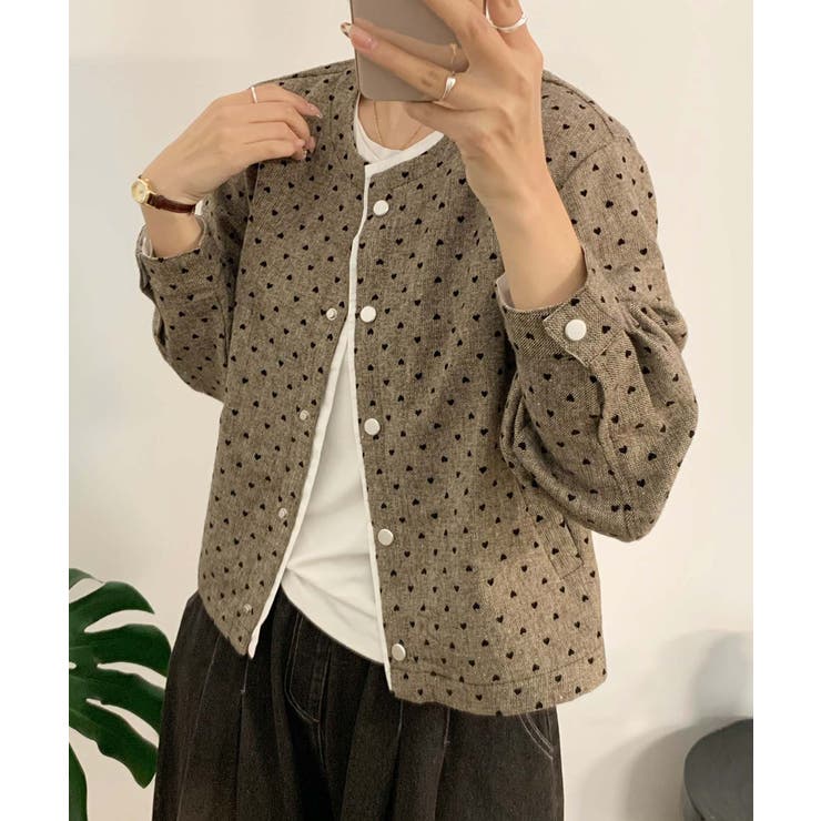 ドットパターンコットンジャケット | aimoha  | 詳細画像3 