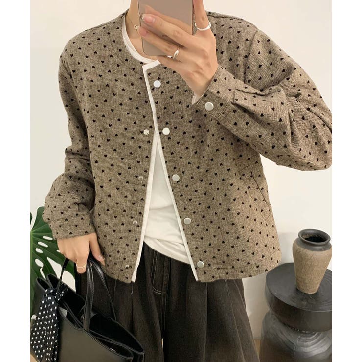 ドットパターンコットンジャケット | aimoha  | 詳細画像6 