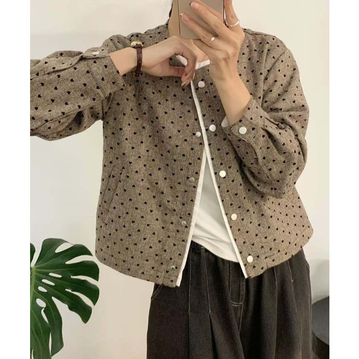 ドットパターンコットンジャケット | aimoha  | 詳細画像8 