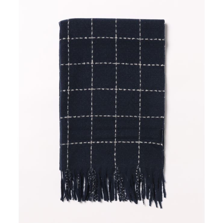 チェック柄フリンジマフラー【AW】 | aimoha  | 詳細画像4 