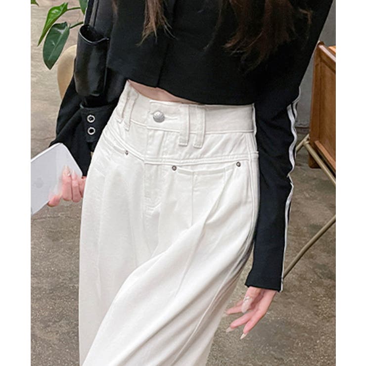 ハイウエストワイドデニムパンツ | aimoha  | 詳細画像15 