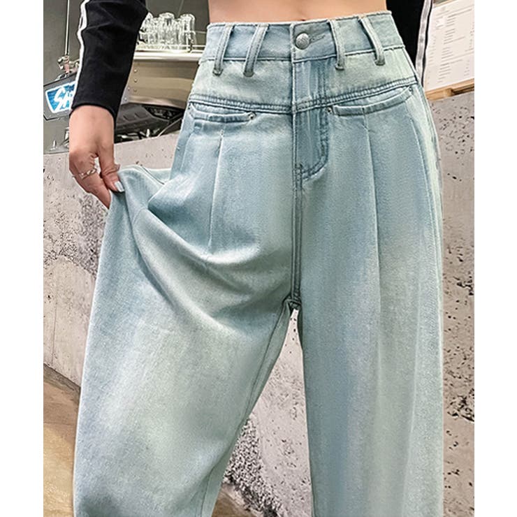 ハイウエストワイドデニムパンツ | aimoha  | 詳細画像27 