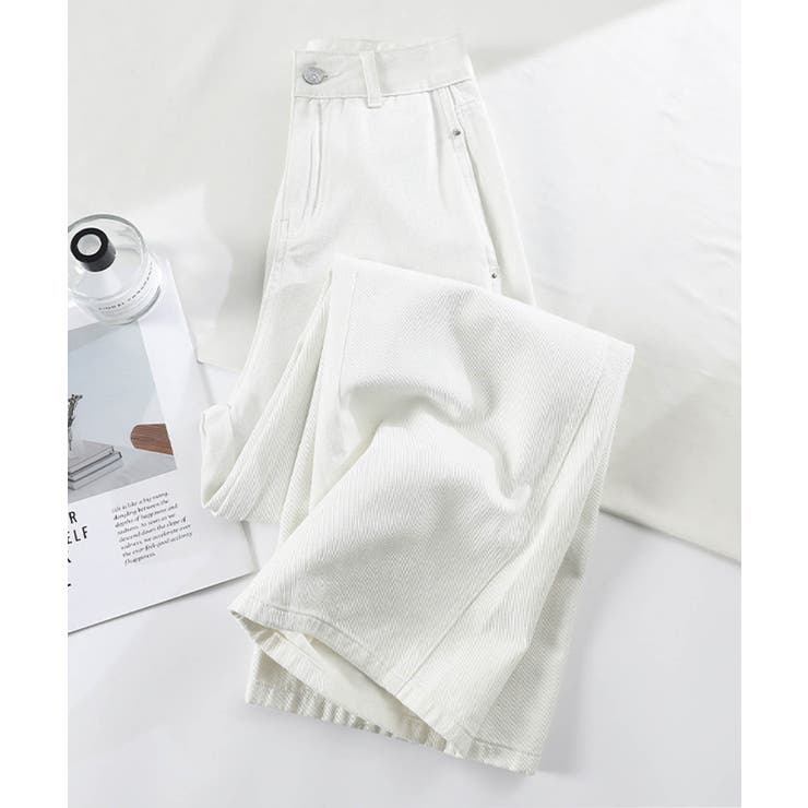 ハイウエストワイドデニムパンツ | aimoha  | 詳細画像6 