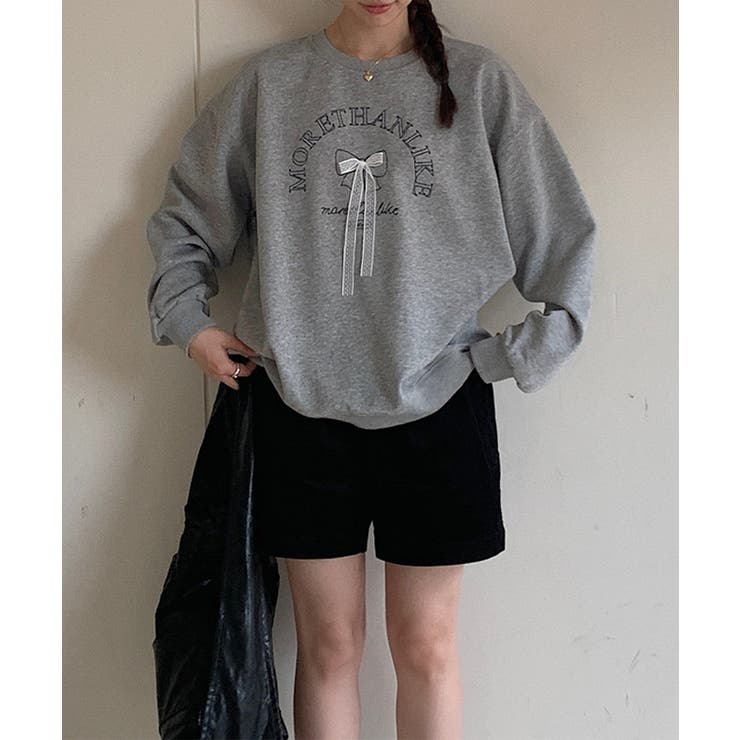 沸騰ブラドン 文字刺繍スウェット[品番：XT000012253]｜aimoha （アイモハ）の トップス