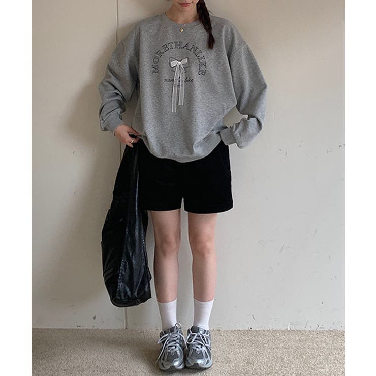 文字刺繍スウェット | aimoha  | 詳細画像30 