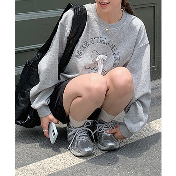 文字刺繍スウェット | aimoha  | 詳細画像31 