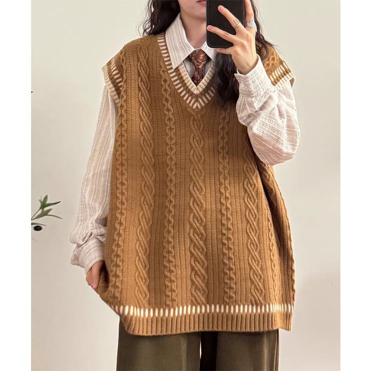 ユニセックス ニットベスト | aimoha  | 詳細画像13 